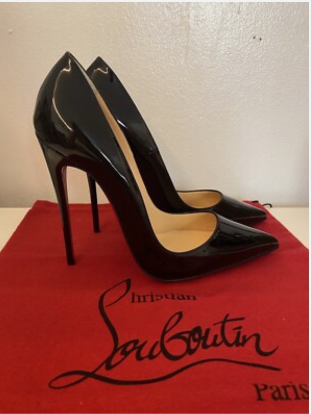 Christian Louboutin Black Patent Stiletto Pumps Christian Louboutin is globally